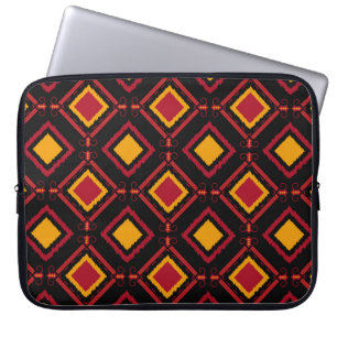 Naadloos motief batikpatroon van de kawung. Embroi Laptop Sleeve