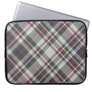 Naadloos  multicolor tartanpatroon. Pond Laptop Sleeve