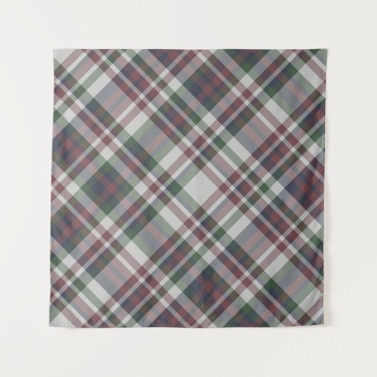 Naadloos  multicolor tartanpatroon. Pond Wandkleed (Voorkant)