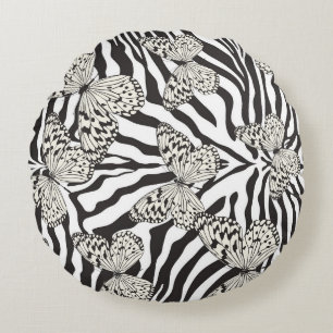 Naadloos multicolor vlinderpatroon. B Rond Kussen