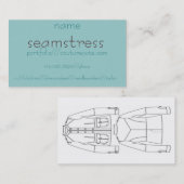 naadloos, -n.////kleefmaker//drukker///naaldcontai visitekaartje (Voorkant / Achterkant)