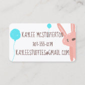 naadloos naadloos handgemaakt opgevuld dierlijk na visitekaartje (Achterkant)