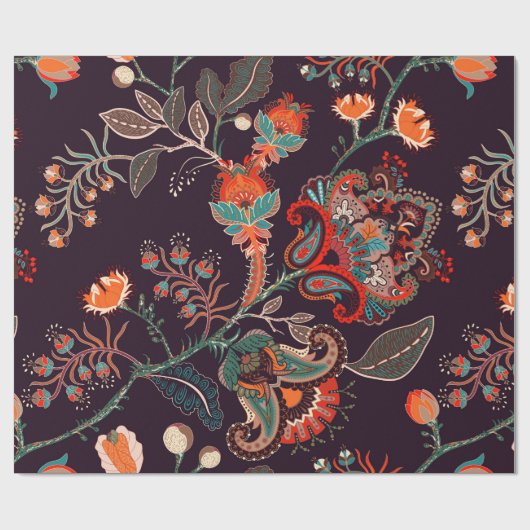 Naadloos natuur patroon. Achtergrond met groot dec Cadeaupapier (Vlak)