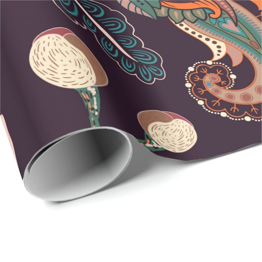 Naadloos natuur patroon. Achtergrond met groot dec Cadeaupapier (Rol Hoek)