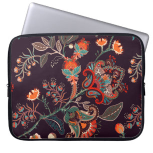 Naadloos natuur patroon. Achtergrond met groot dec Laptop Sleeve