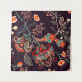 Naadloos natuur patroon. Achtergrond met groot dec Wandkleed (Voorkant (horizontaal))