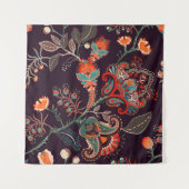 Naadloos natuur patroon. Achtergrond met groot dec Wandkleed (Voorkant)