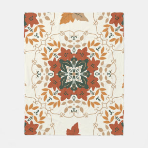 Naadloos natuurlijk abstract geometrisch patroon m fleece deken