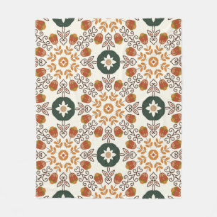 Naadloos natuurlijk abstract geometrisch patroon m fleece deken