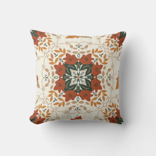 Naadloos natuurlijk abstract geometrisch patroon m kussen