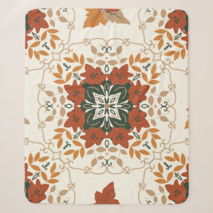 Naadloos natuurlijk abstract geometrisch patroon m sherpa deken
