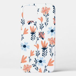 Naadloos natuurlijk bloempatroon, abstracte bloeme Case-Mate iPhone case