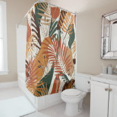 Naadloos natuurlijk patroon, abstracte planten en  douchegordijn (In situ)