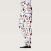 Naadloos nautisch patroon leggings (Links)