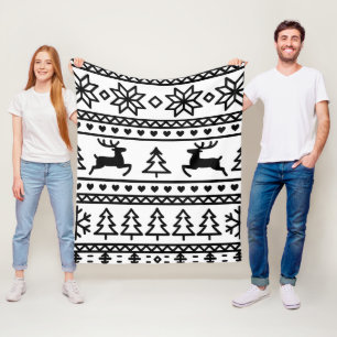 naadloos Nordic herfst winterpatroon Fleece Deken