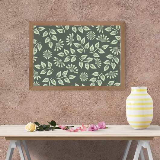 Naadloos ontwerp met bloemen en bladeren foto afdruk