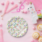 Naadloos ontwerp papieren bordje (Feest)