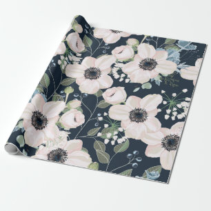 Naadloos ontwerp van florale waterverf met patroon cadeaupapier