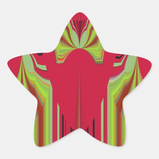 Naadloos ontwerp van Hakuna Matata Ster Sticker (Voorkant)