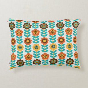 naadloos ontwerp van het bloempatroon.  illustrati accent kussen