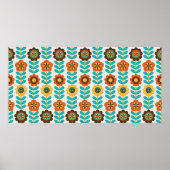 naadloos ontwerp van het bloempatroon.  illustrati poster (Voorkant)