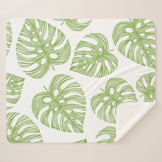 Naadloos ontwerp van het patroon in het wild. Acht Sherpa Deken (Voorkant (horizontaal))