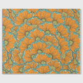  naadloos oostelijk patroon cadeaupapier (Vlak)