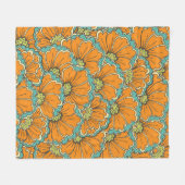 naadloos oostelijk patroon fleece deken (Voorkant (Horizontaal))