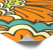  naadloos oostelijk patroon poster (Hoek)