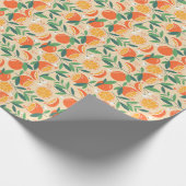 Naadloos oranje patroon, abstracte  kunst. cadeaupapier (Hoek)