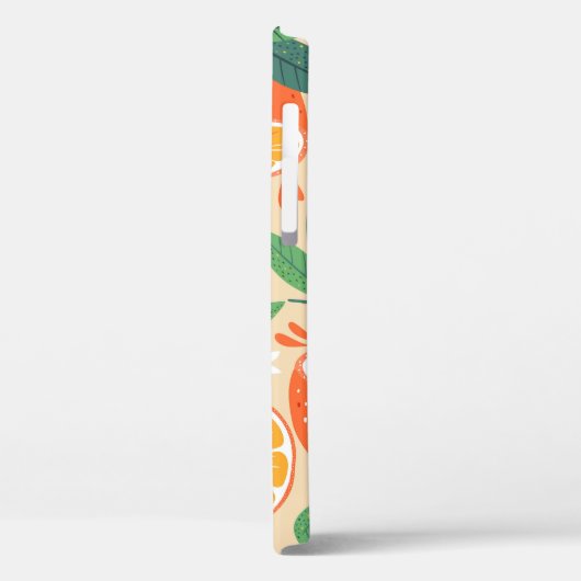 Naadloos oranje patroon, abstracte  kunst. Case-Mate iPhone case (Achterkant / Links)
