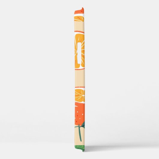 Naadloos oranje patroon, abstracte  kunst. Case-Mate iPhone case (Achterkant / Rechts)