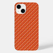 Naadloos oranje patroon Case-Mate iPhone case (Achterkant)