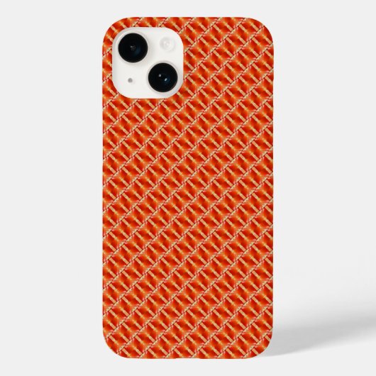 Naadloos oranje patroon Case-Mate iPhone case (Achterkant)