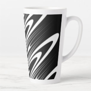 naadloos organisch patroonontwerp latte mok