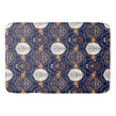 Naadloos ornament floreel abstract badmat (Voorkant)
