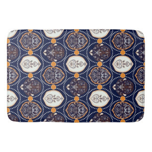 Naadloos ornament floreel abstract badmat