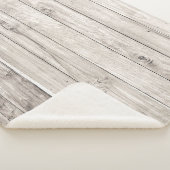 Naadloos oud hout: getextureerde muurachtergrond sherpa deken (3/4)