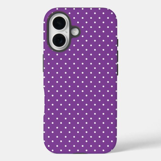 Naadloos paars achtergrond polka stippenpatroon Case-Mate iPhone case (Achterkant)