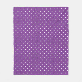 Naadloos paars achtergrond polka stippenpatroon  fleece deken