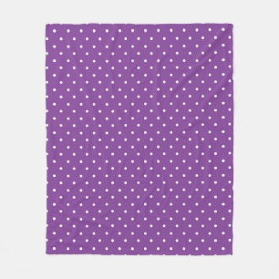 Naadloos paars achtergrond polka stippenpatroon fleece deken