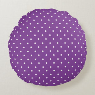Naadloos paars achtergrond polka stippenpatroon rond kussen