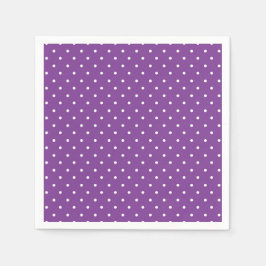 Naadloos paars achtergrond polka stippenpatroon  servet