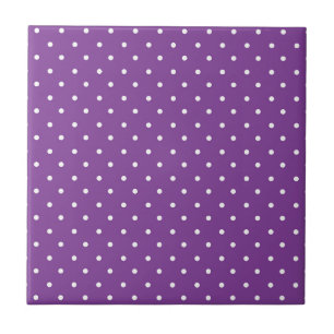 Naadloos paars achtergrond polka stippenpatroon tegeltje