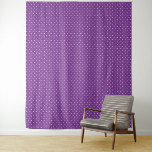 Naadloos paars achtergrond polka stippenpatroon wandkleed