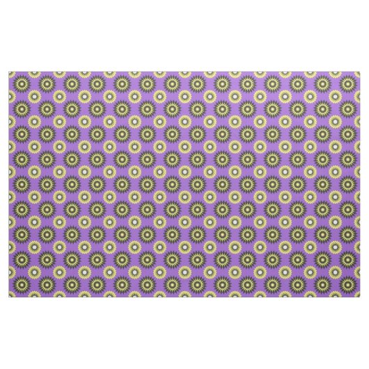 Naadloos paars bloempatroon voor non-binaire Pride Stof (Fat Quarter)