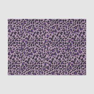Naadloos Paarse Jaguar Wild Cat Animal Print Tissuepapier