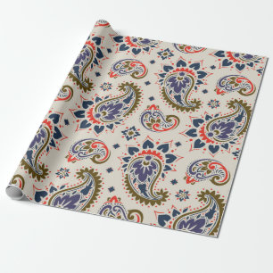 Naadloos paisleypatroon cadeaupapier