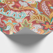 Naadloos paisleypatroon op achtergrond cadeaupapier (Hoek)