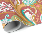 Naadloos paisleypatroon op achtergrond cadeaupapier (Rol Hoek)